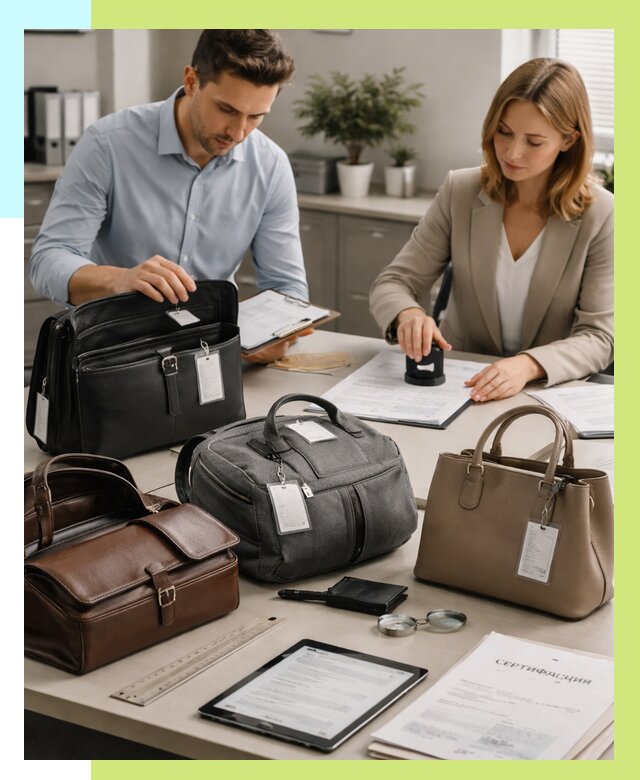 Сертификация сумок в Новороссийске от 7656 руб. | Алешин-Нвр