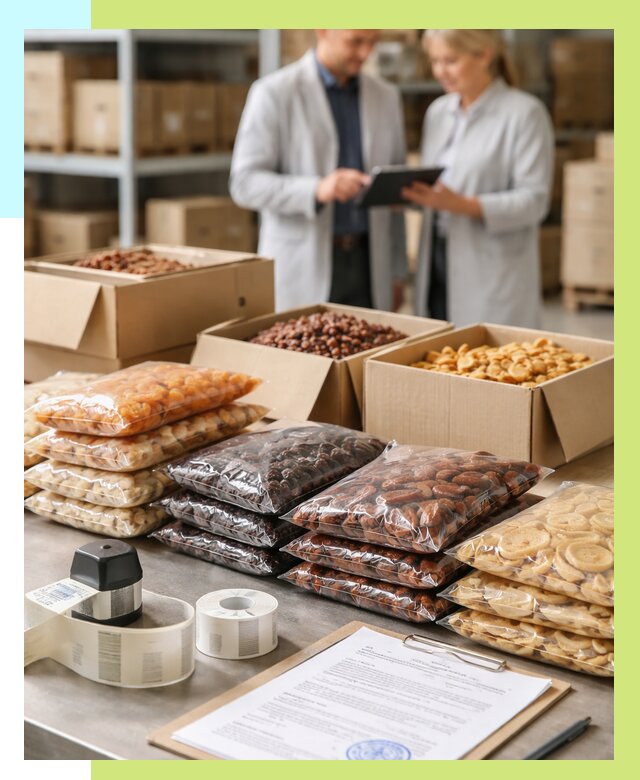 Сертификация сухофруктов в Новороссийске от 12250 р. | Алешин-Нвр под ключ