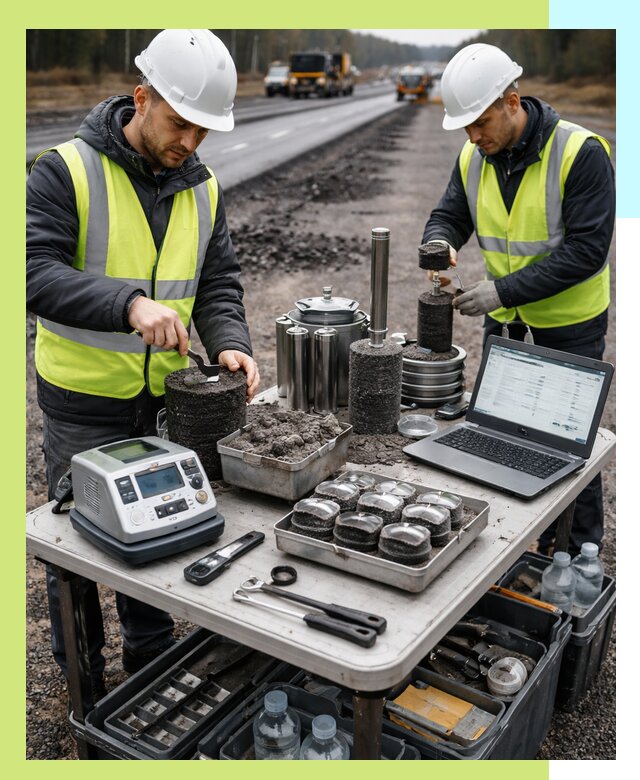 Сертификация асфальта: испытания и подтверждение в Новороссийске