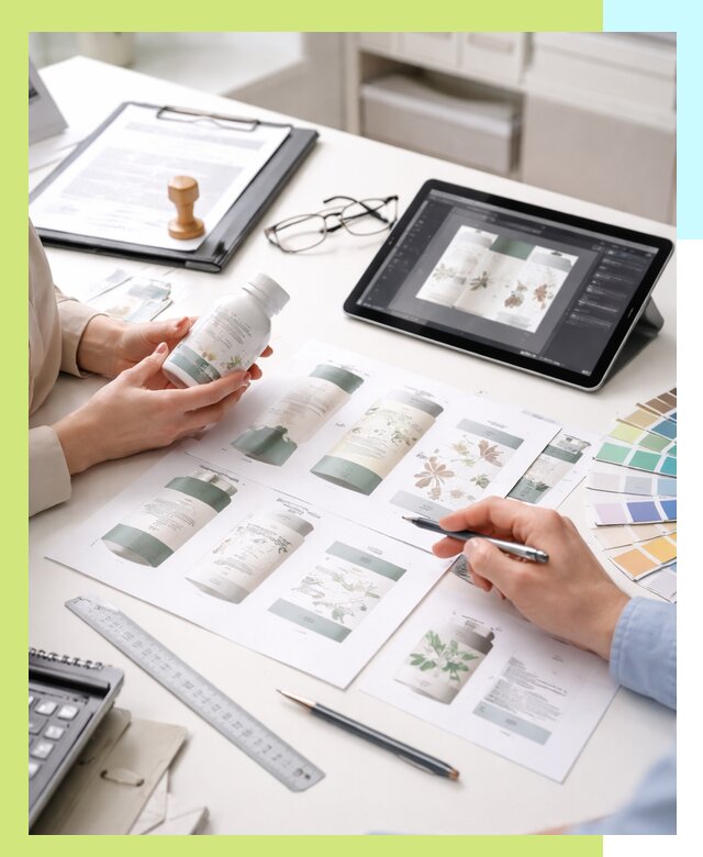 Профессиональная разработка дизайна и текста этикетки продукции в Новороссийске