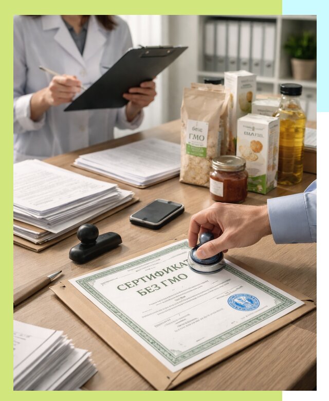 Получение сертификата Без ГМО для продукции в Новороссийске